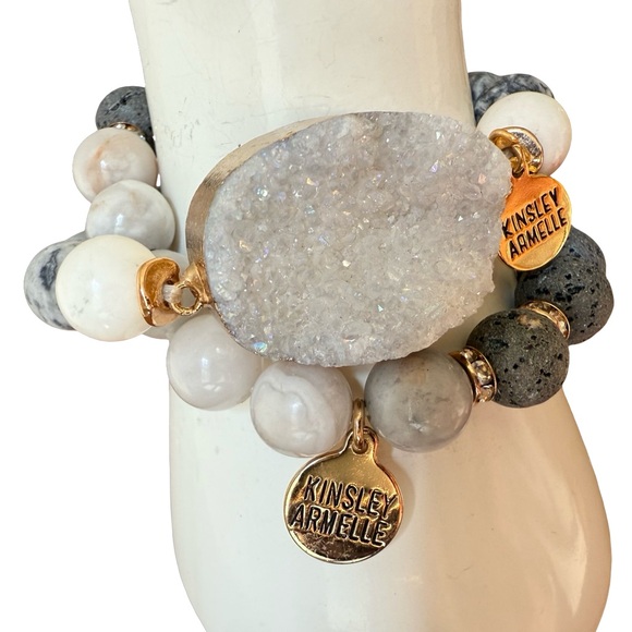 Kinsley Armelle - DUSK GEODE BRACELET - Like new - Picture 3 of 12